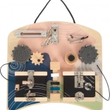 motorisk montessori-plade med låse og roterende elementer small foot