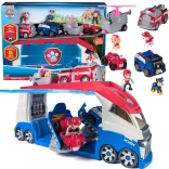 Paw Patrol stor patruljevogn med 4 køretøjer med lys og lyd – Ryder, Chase, Marshall og Skye