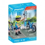 Action Heroes politicykelpatrulje med e-cykel PLAYMOBIL