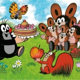 Dino Puzzle Krtek Fødselsdag 24 Maxi Brikker