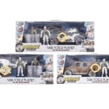 Militærsæt med lyd og lys på batterier