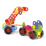 quercetti byggesæt tecno jumbo toolbox – transportabel kuffert med 84 dele