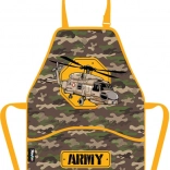 Børneforklæde med helikoptermotiv