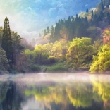 Puslespil 1000 stk. Jezioro Seryang-ji Panorama