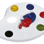 Plastmalingpalette til 6 farver ASTRA