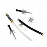 Ninja sæt med dolke og kastestjerner