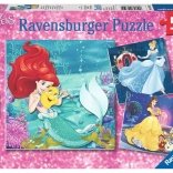 Ravensburger puslespil Disney prinsesser – aften med prinsesserne, 3×49 brikker
