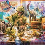 Puzzle RAVENSBURGER Dinosaurer bliver levende XXL 100 brikker