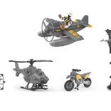 militærsæt med fly og tårn 21 cm