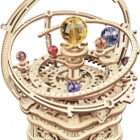 Rokr 3D træpuslespil Stjernefyldt nat – mekanisk planetarium med spilledåse