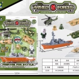 Militært tekniksæt med skib 28 cm