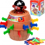 Færdighedsspil Skør pirat i tønde 9 × 9 × 12,5 cm