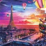 Puslespil TREFL Mickey og Minnie i Paris 1000 brikker