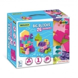 Wader store klodser 26 stykker lyserøde