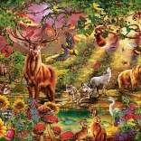 Puslespil 1000 brikker ART PUZZLE magisk skov
