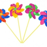 Farverigt plastikvindhjul 20 cm