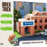 Trefl Brick Trick politistation – byggesæt af ægte mursten, 100 dele