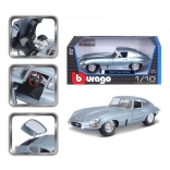 Bburago 1:18 Jaguar E Coupé Metallic Sølvblå