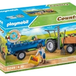 Traktor med trailer PLAYMOBIL