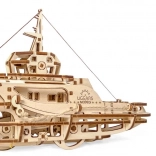 Ugears mekanisk træpuslespil bugserbåd
