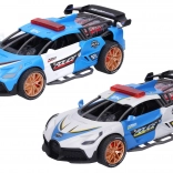 Politibil med friktionsmotor med lys- og lydeffekter 18 cm