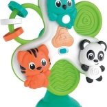 Babymobil med dyr til høj stol med sugekop