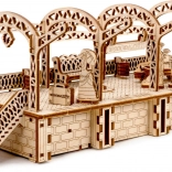 Træ 3D‑puslespil jernbanestation WOODEN CITY, 175 brikker
