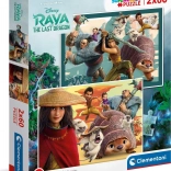 Raya og dragen puslespil 2x60 brikker