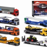 Metal-lastbil med påhængsvogn 20 cm mix - 1 stk