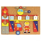 Bino hammerleg brandmænd – kreativ korkbyggesæt