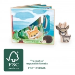 Interaktiv billede bog i træ Small Foot