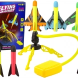 Skydesæt med skumraketter og pumpe