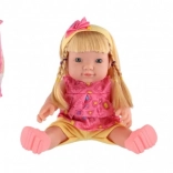 Dukke med lyd 30 cm i plastpose