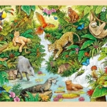 Goki træpuslespil jungle 96 brikker