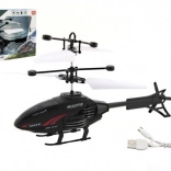 RC-helikopter med håndstyring og USB-opladning, 16 cm