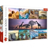 Trefl Puzzle 1000 brikker - Collage Afrika