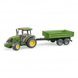 Bruder traktor John Deere med tipvogn 1:16