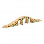 Bigjigs Rail trækonstruktion trebuen bro til togbanen