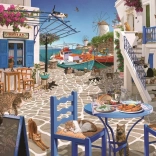 Ravensburger puslespil Katte på Mykonos 1500 brikker