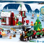 Sluban Town julelandsby med tog
