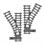 byggesæt BLOXO sporskifter til tog og sporvogne RAPPA – sæt 2 stk.