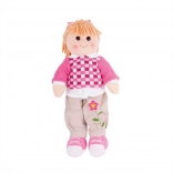Stofdukke Melanie 38 cm – Bigjigs Toys