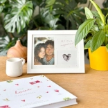 Fotoramme for forelskede med fingeraftryk