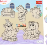 Træpuslespil Bobaski i Miś – 5 brikker