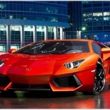 Diamantmosaik – rød bil