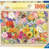Puzzle 1000 brikker Blomstrende blomster