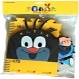 Børne-vækstmåler med Muldvarpen – gul, skum, 5 dele