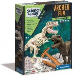 Clementoni Science & Play Archeo Fun: tyrannosaurus rex – arkæologisæt med lysende skelet