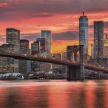 Puslespil 1500 brikker skumring ved floden