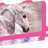 Børnepung i tekstil med hestemotiv